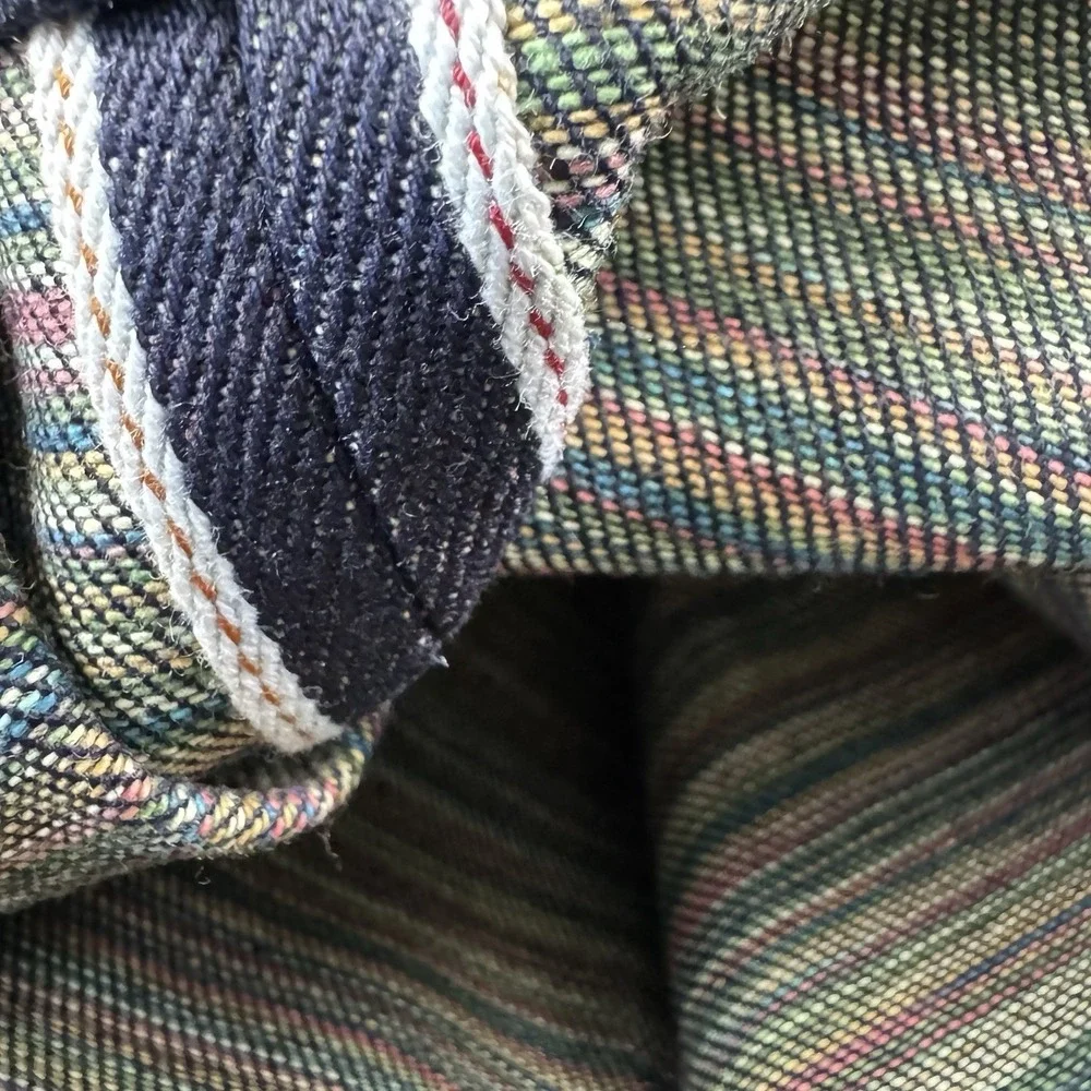 Gustin #541 Rainbow 12oz Selvedge Denim Jeans Size Mens 32x35 Button Fly NWOT